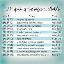 Load image into Gallery viewer, Trust in the Lord Prov 3:5 Inspirational Bible Verse Bracelet - Sweet Romance Wholesale