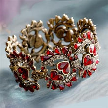 Load image into Gallery viewer, Vintage Hollywood Garnet Statement Bracelet by Sweet Romance - Sweet Romance Wholesale