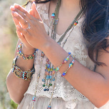 Load image into Gallery viewer, Millefiori Glass Candy Bead Wrap Bracelet BR561 - Sweet Romance Wholesale
