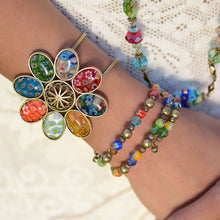 Load image into Gallery viewer, Millefiori Glass Candy Bead Wrap Bracelet BR561 - Sweet Romance Wholesale