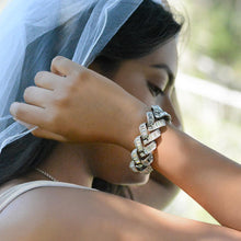Load image into Gallery viewer, Art Deco Vee Baguette Crystal Bracelet BR763 - Sweet Romance Wholesale