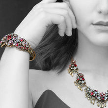 Load image into Gallery viewer, Garnet and Pearl Bracelet BR836-GA - Sweet Romance Wholesale