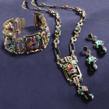 Load image into Gallery viewer, Art Deco Enamel Flower Vase Bracelet - Sweet Romance Wholesale