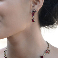 Load image into Gallery viewer, Art Deco Vintage Hollywood Crystal Earrings E1102 - Sweet Romance Wholesale