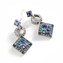 Load image into Gallery viewer, Art Deco Diamond Harlequin Wedding Earrings E1103 - Sweet Romance Wholesale