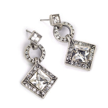 Load image into Gallery viewer, Art Deco Diamond Harlequin Wedding Earrings E1103 - Sweet Romance Wholesale
