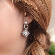 Load image into Gallery viewer, Art Deco Diamond Harlequin Wedding Earrings E1103 - Sweet Romance Wholesale