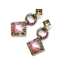 Load image into Gallery viewer, Art Deco Diamond Harlequin Wedding Earrings E1103 - Sweet Romance Wholesale