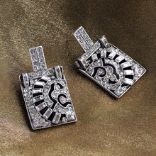 Load image into Gallery viewer, Art Deco Vintage Marquee Crystal Earrings E112 - Sweet Romance Wholesale