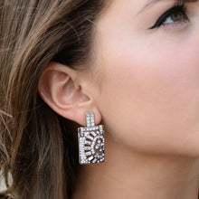 Load image into Gallery viewer, Art Deco Vintage Marquee Crystal Earrings E112 - Sweet Romance Wholesale