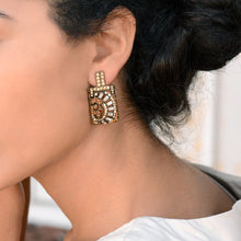 Load image into Gallery viewer, Art Deco Vintage Marquee Crystal Earrings E112 - Sweet Romance Wholesale