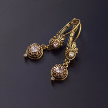 Load image into Gallery viewer, Victorian Rosette Earrings E1172 - Sweet Romance Wholesale