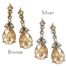Load image into Gallery viewer, Faceted Crystal Victorian Teardrop Earrings - Sweet Romance Wholesale