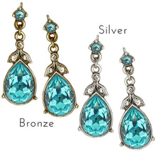 Load image into Gallery viewer, Faceted Crystal Victorian Teardrop Earrings - Sweet Romance Wholesale