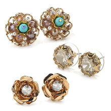 Load image into Gallery viewer, Rose Garden Trio Earrings - Sweet Romance Wholesale