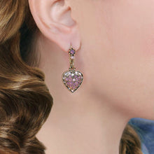 Load image into Gallery viewer, Crystal Heart Earrings E1227 - Sweet Romance Wholesale