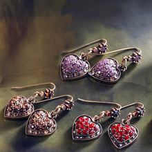 Load image into Gallery viewer, Crystal Heart Earrings E1227 - Sweet Romance Wholesale