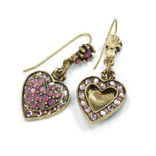 Load image into Gallery viewer, Crystal Heart Earrings E1227 - Sweet Romance Wholesale