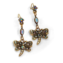 Load image into Gallery viewer, Little Dragonfly Crystal Earrings - Sweet Romance Wholesale