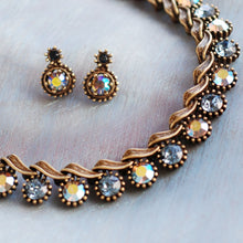 Load image into Gallery viewer, Double Stone Crystal Stud Earrings E1247 - Sweet Romance Wholesale