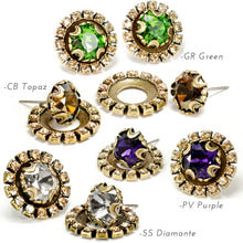 Load image into Gallery viewer, Crystal Halo Earrings E1256 - Sweet Romance Wholesale