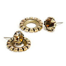 Load image into Gallery viewer, Crystal Halo Earrings E1256 - Sweet Romance Wholesale