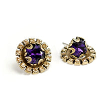 Load image into Gallery viewer, Crystal Halo Earrings E1256 - Sweet Romance Wholesale