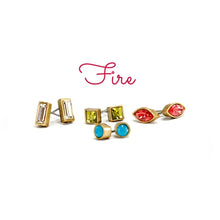 Load image into Gallery viewer, Set of 4 Crystal Stud Earrings E1259 - Sweet Romance Wholesale