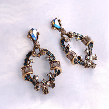 Load image into Gallery viewer, Crystal Loop Earrings E1286-BL - Sweet Romance Wholesale