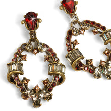 Load image into Gallery viewer, Crystal Loop Earrings E1286-BL - Sweet Romance Wholesale