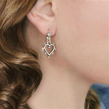 Load image into Gallery viewer, Crystal Outline Heart Earrings E1324 - Sweet Romance Wholesale