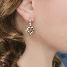 Load image into Gallery viewer, Crystal Outline Heart Earrings E1324 - Sweet Romance Wholesale