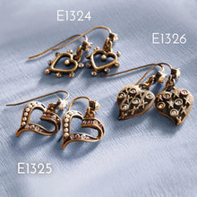 Load image into Gallery viewer, XO Heart Earrings E1326 - Sweet Romance Wholesale