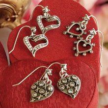Load image into Gallery viewer, XO Heart Earrings E1326 - Sweet Romance Wholesale