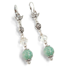 Load image into Gallery viewer, Aventurine Bead Earrings E1337 - Sweet Romance Wholesale