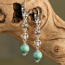 Load image into Gallery viewer, Aventurine Bead Earrings E1337 - Sweet Romance Wholesale