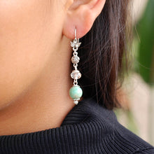 Load image into Gallery viewer, Aventurine Bead Earrings E1337 - Sweet Romance Wholesale
