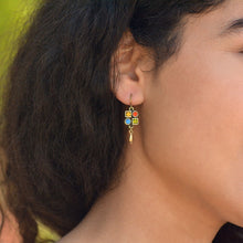 Load image into Gallery viewer, Multi Color Crystal Deco Earrings E1383 - Sweet Romance Wholesale