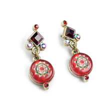 Load image into Gallery viewer, Millefiori Glass Round Candy Earrings - Sweet Romance Wholesale