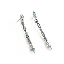 Load image into Gallery viewer, Thin Crystal Bar Earrings E1388 - Sweet Romance Wholesale