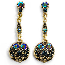 Load image into Gallery viewer, Harlequin Peacock Earrings E151-PK - Sweet Romance Wholesale