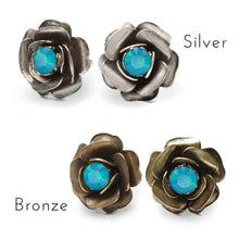 Load image into Gallery viewer, Crystal Rose Stud Earrings E1981 - Sweet Romance Wholesale