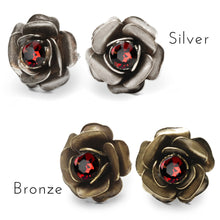 Load image into Gallery viewer, Crystal Rose Stud Earrings E1981 - Sweet Romance Wholesale