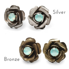 Load image into Gallery viewer, Crystal Rose Stud Earrings E1981 - Sweet Romance Wholesale