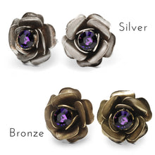 Load image into Gallery viewer, Crystal Rose Stud Earrings E1981 - Sweet Romance Wholesale
