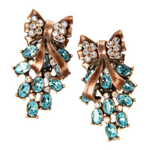 Load image into Gallery viewer, Retro Moderne Bow Clip On Earrings - Sweet Romance Wholesale