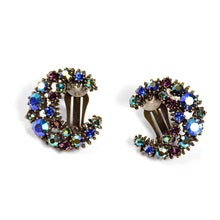 Load image into Gallery viewer, Indigo Blue Moon Earrings - Sweet Romance Wholesale