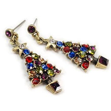 Load image into Gallery viewer, Jewel Tree Christmas Crystal Earrings E354-JE - Sweet Romance Wholesale