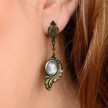 Load image into Gallery viewer, Victorian Curves and Crystal Earrings E416 - Sweet Romance Wholesale