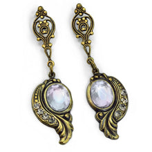 Load image into Gallery viewer, Victorian Curves and Crystal Earrings E416 - Sweet Romance Wholesale